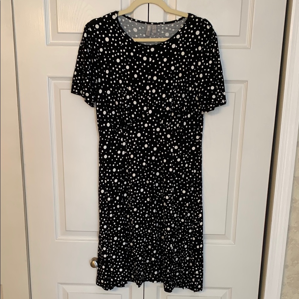 ASOS Black and White Polka Dot Dress